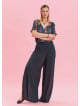 Zipper Detailed Pocket Anthracite Women's High Waist Trousers 4641